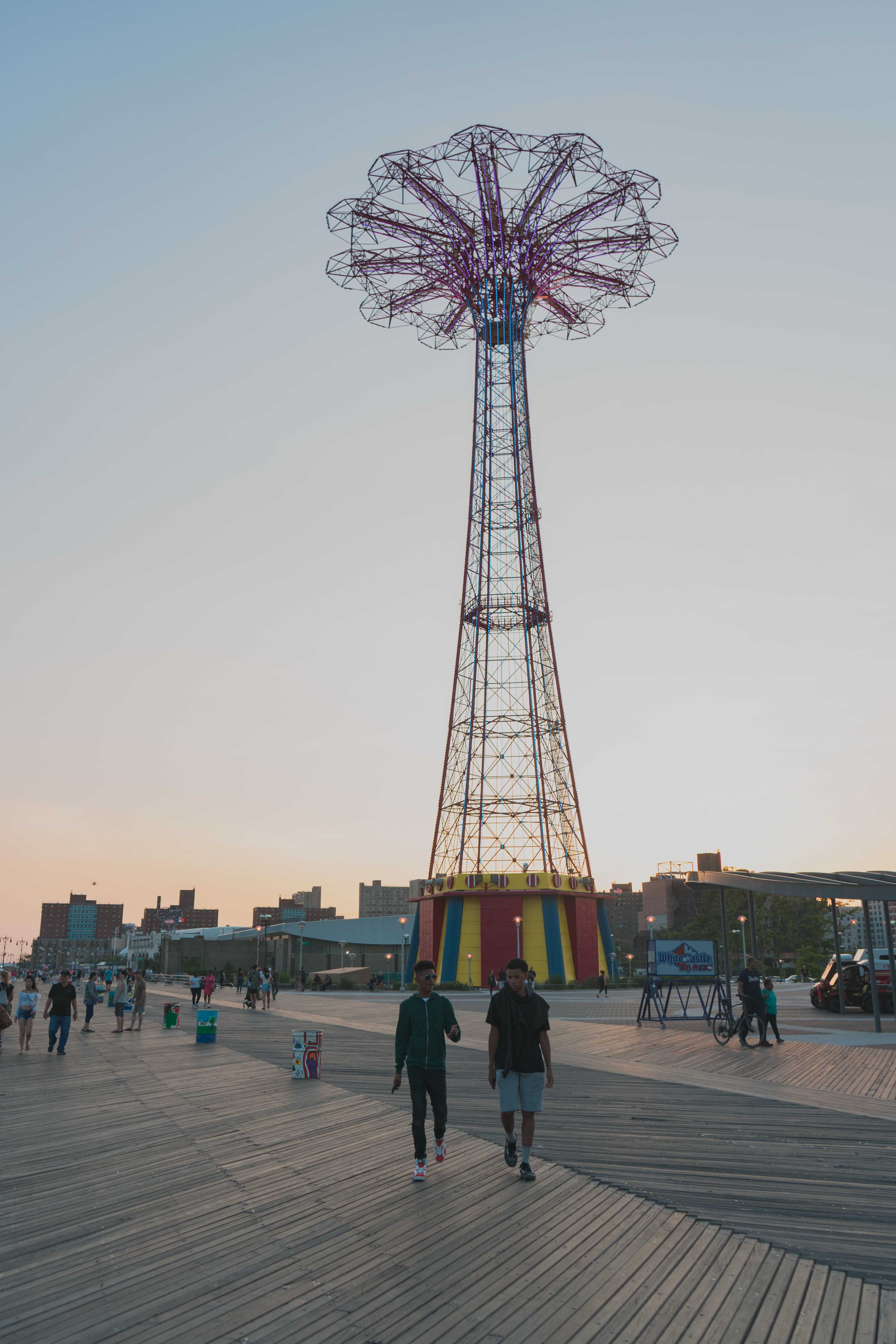 A boardwalk located in Coney Island